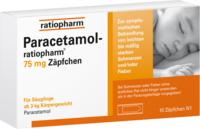 PARACETAMOL-ratiopharm 75 mg Zäpfchen